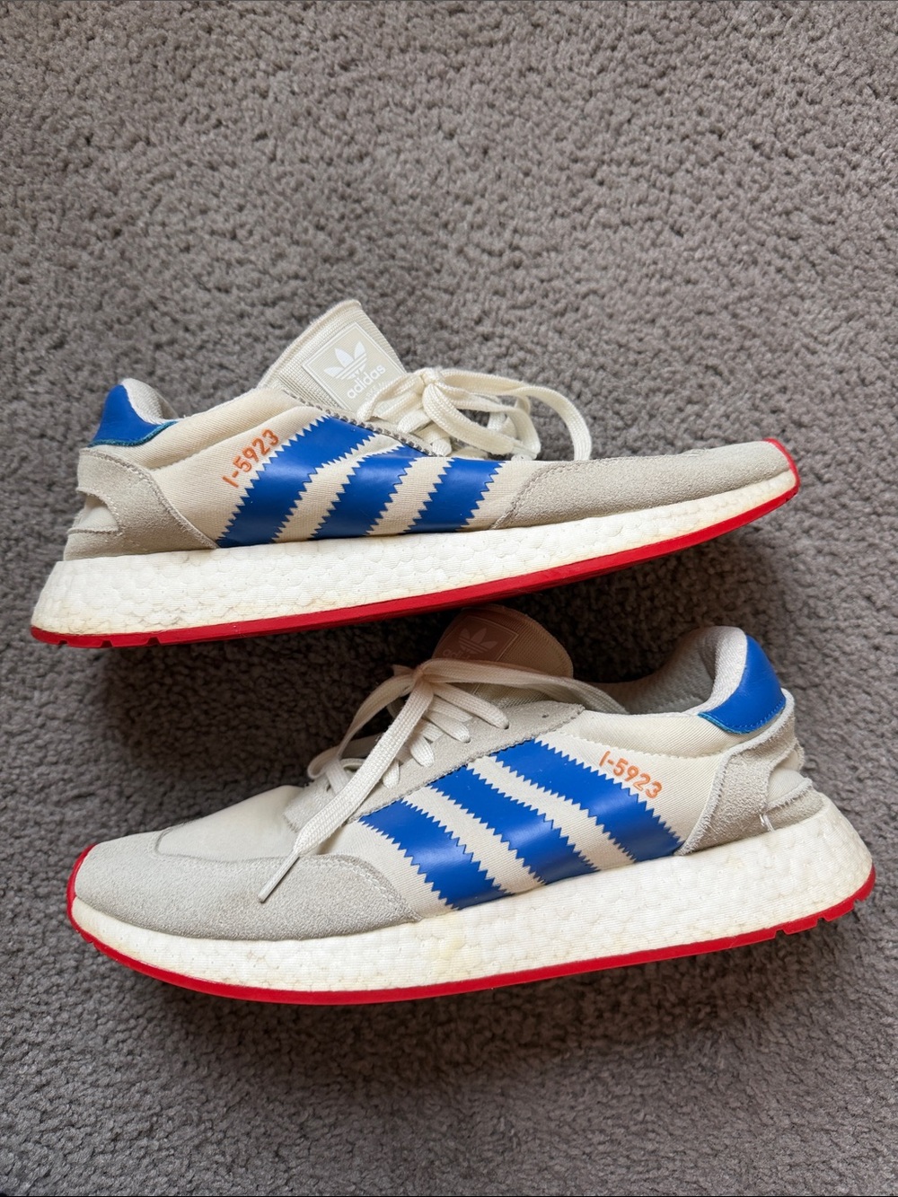 Adidas I-5923 Blue and Red Sneakers